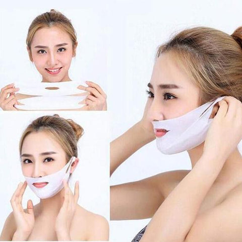 Image of Miracle V-Shaped Slimming Mask (4 Pieces/Set)