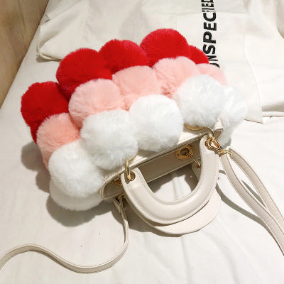 Image of Luxury Fox Fur Ladies Handbag