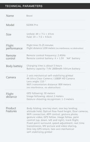 Image of Beast SG906 Pro Drone