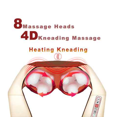 Image of Portable  Cervical Neck, Shoulder, Back, Leg, butt and foot  Heat Massager