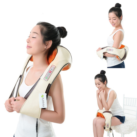 Image of Portable  Cervical Neck, Shoulder, Back, Leg, butt and foot  Heat Massager